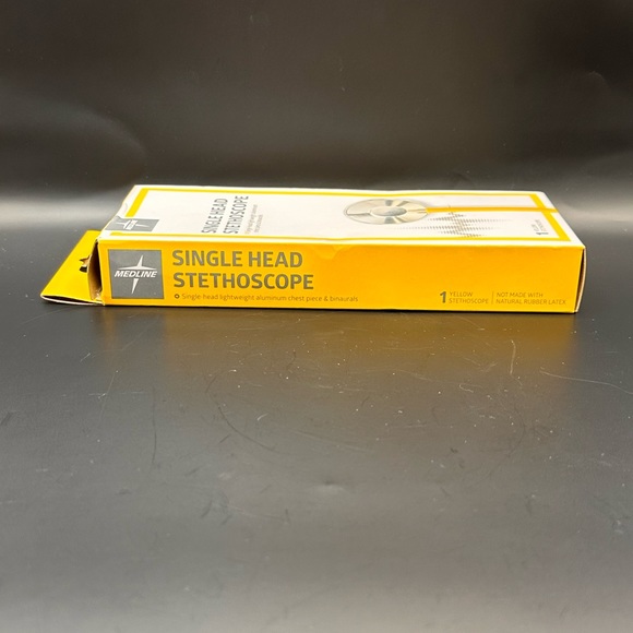 Medline MDS926108 Isolation Stethoscope, Single-Head, Yellow - Picture 5 of 5